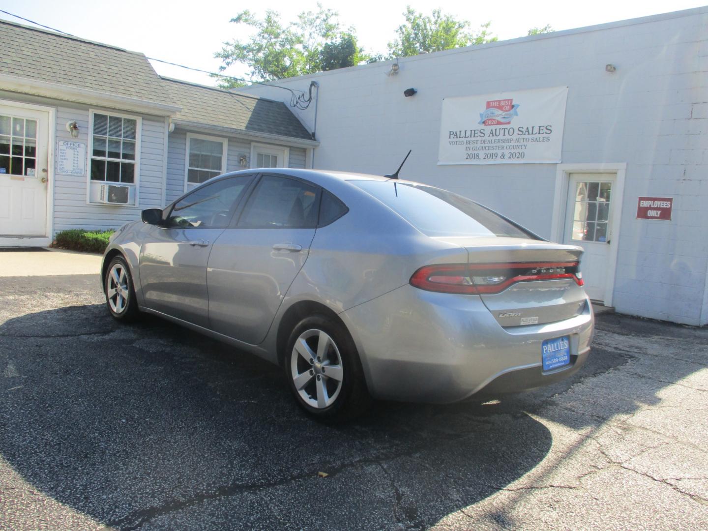 2015 SILVER Dodge Dart SXT (1C3CDFBB3FD) with an 2.4L L4 DOHC 16V engine, AUTOMATIC transmission, located at 540a Delsea Drive, Sewell, NJ, 08080, (856) 589-6888, 39.752560, -75.111206 - Photo#3