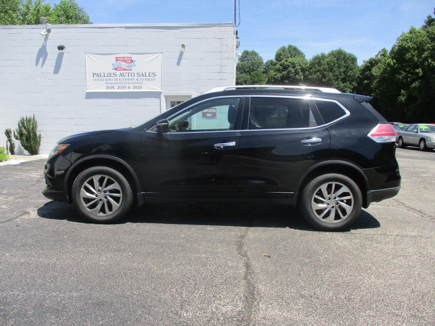 2014 BLACK Nissan Rogue (5N1AT2MV8EC) , AUTOMATIC transmission, located at 540a Delsea Drive, Sewell, NJ, 08080, (856) 589-6888, 39.752560, -75.111206 - Photo#1