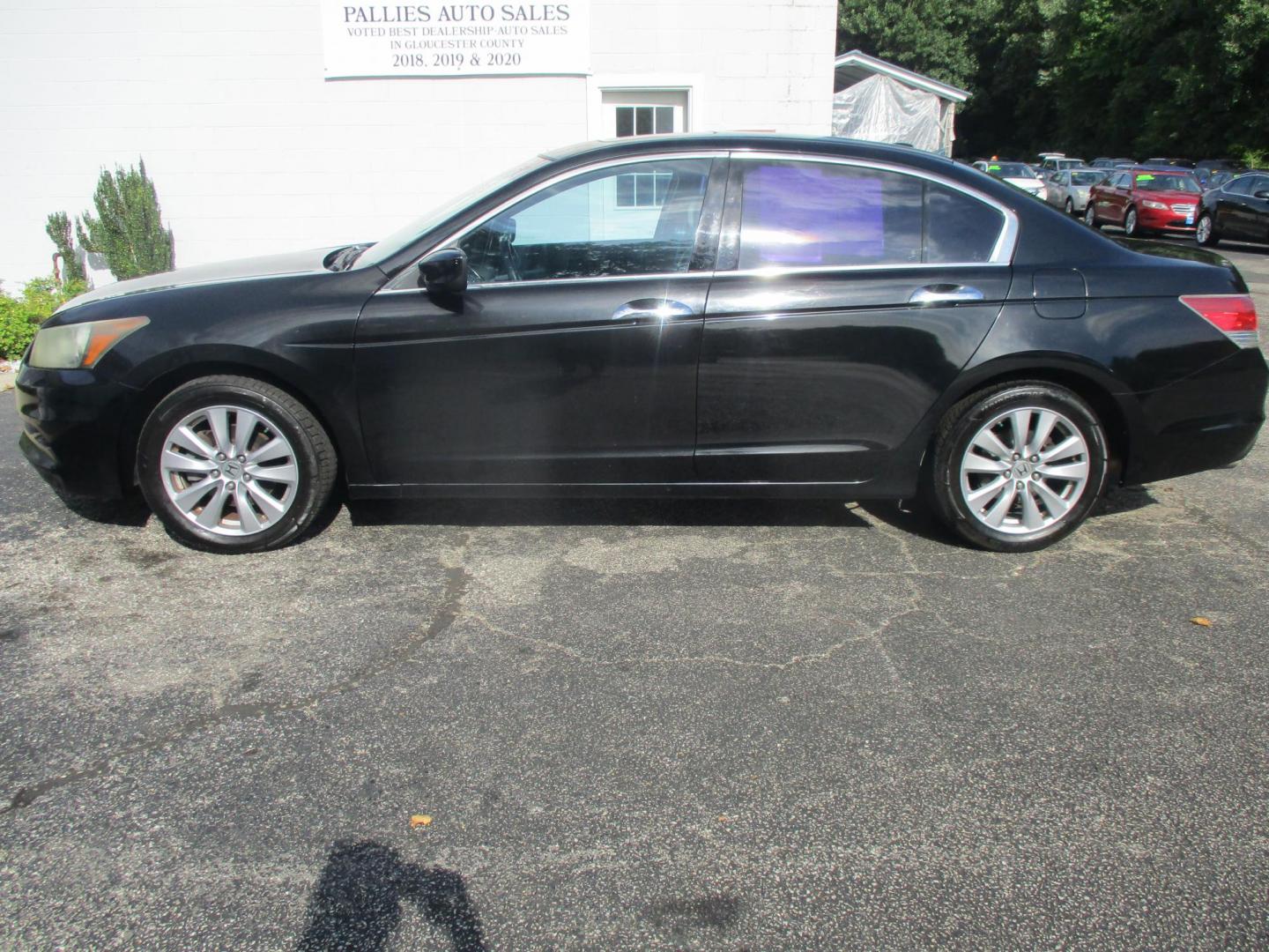 2011 BLACK Honda Accord EX-L V-6 Sedan AT (1HGCP3F83BA) with an 3.5L V6 SOHC 24V engine, 5-Speed Automatic transmission, located at 540a Delsea Drive, Sewell, NJ, 08080, (856) 589-6888, 39.752560, -75.111206 - Photo#1