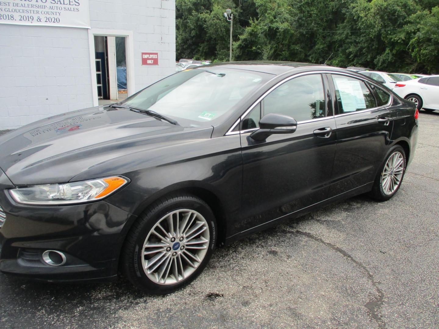 2014 BLACK Ford Fusion SE (3FA6P0HD0ER) with an 1.5L L4 DOHC 16V engine, located at 540a Delsea Drive, Sewell, NJ, 08080, (856) 589-6888, 39.752560, -75.111206 - Photo#1