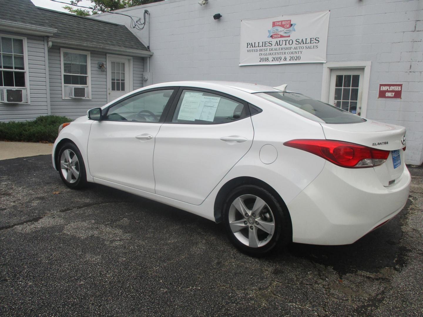 2013 WHITE Hyundai Elantra Limited (5NPDH4AEXDH) with an 1.8L L4 DOHC 16V engine, 6-Speed Automatic transmission, located at 540a Delsea Drive, Sewell, NJ, 08080, (856) 589-6888, 39.752560, -75.111206 - Photo#2