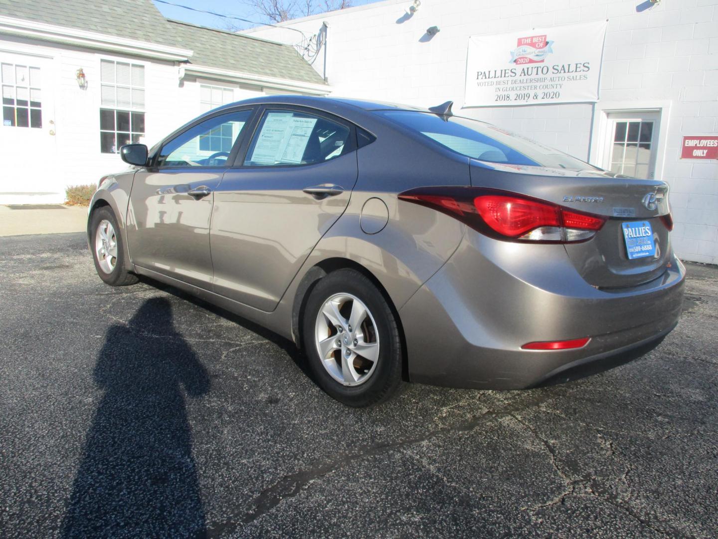 2015 GOLD Hyundai Elantra Limited (5NPDH4AE7FH) with an 1.8L L4 DOHC 16V engine, 6-Speed Automatic transmission, located at 540a Delsea Drive, Sewell, NJ, 08080, (856) 589-6888, 39.752560, -75.111206 - Photo#1