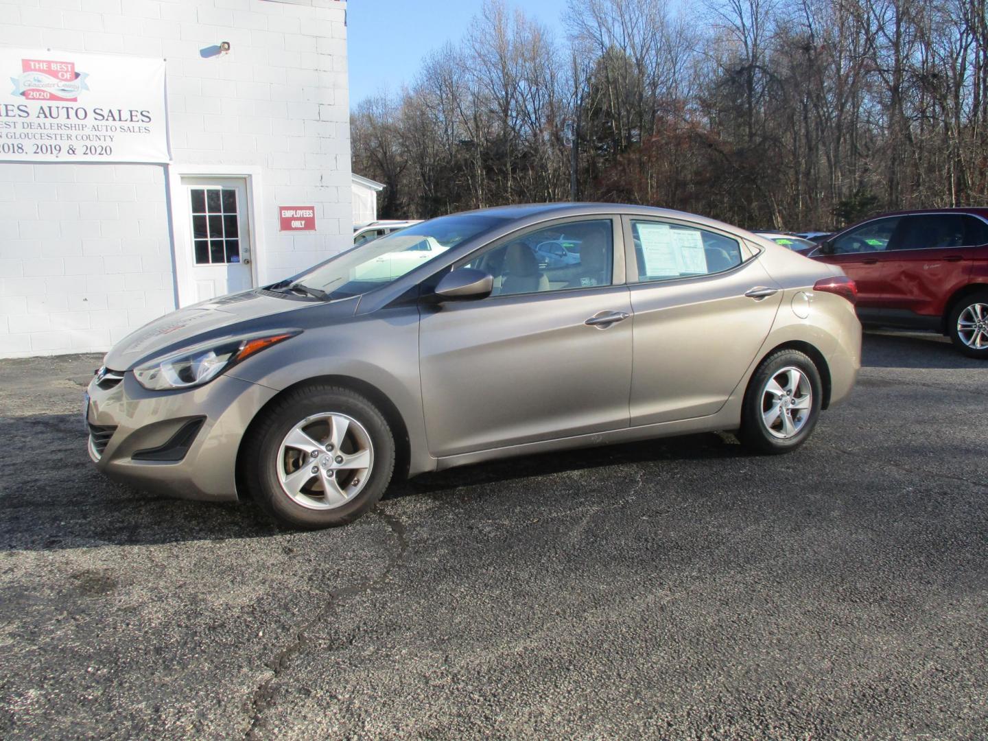 2015 GOLD Hyundai Elantra Limited (5NPDH4AE7FH) with an 1.8L L4 DOHC 16V engine, 6-Speed Automatic transmission, located at 540a Delsea Drive, Sewell, NJ, 08080, (856) 589-6888, 39.752560, -75.111206 - Photo#3