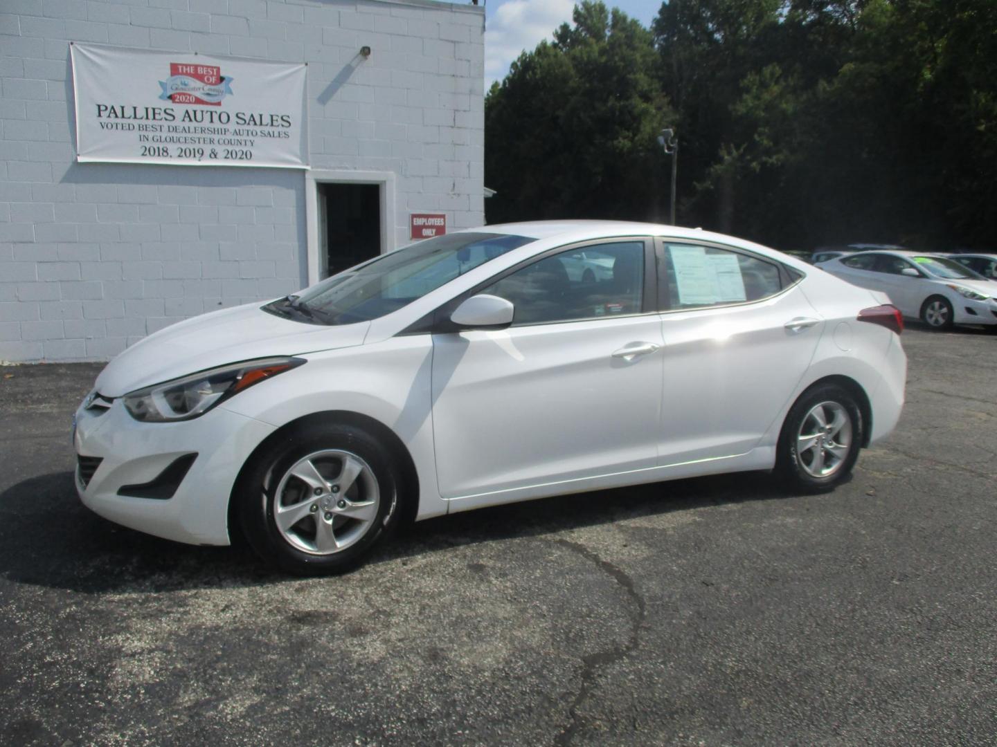 2015 WHITE Hyundai Elantra Limited (5NPDH4AEXFH) with an 1.8L L4 DOHC 16V engine, 6-Speed Automatic transmission, located at 540a Delsea Drive, Sewell, NJ, 08080, (856) 589-6888, 39.752560, -75.111206 - Photo#0