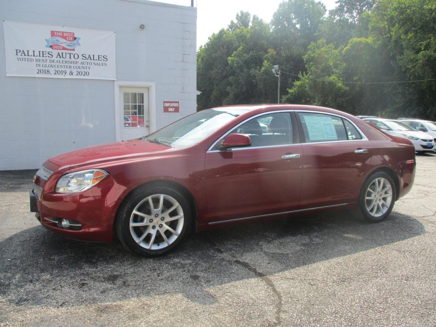 2011 RED Chevrolet Malibu LTZ (1G1ZE5E19BF) with an 2.4L L4 DOHC 16V engine, 4-Speed Automatic transmission, located at 540a Delsea Drive, Sewell, NJ, 08080, (856) 589-6888, 39.752560, -75.111206 - Photo#1