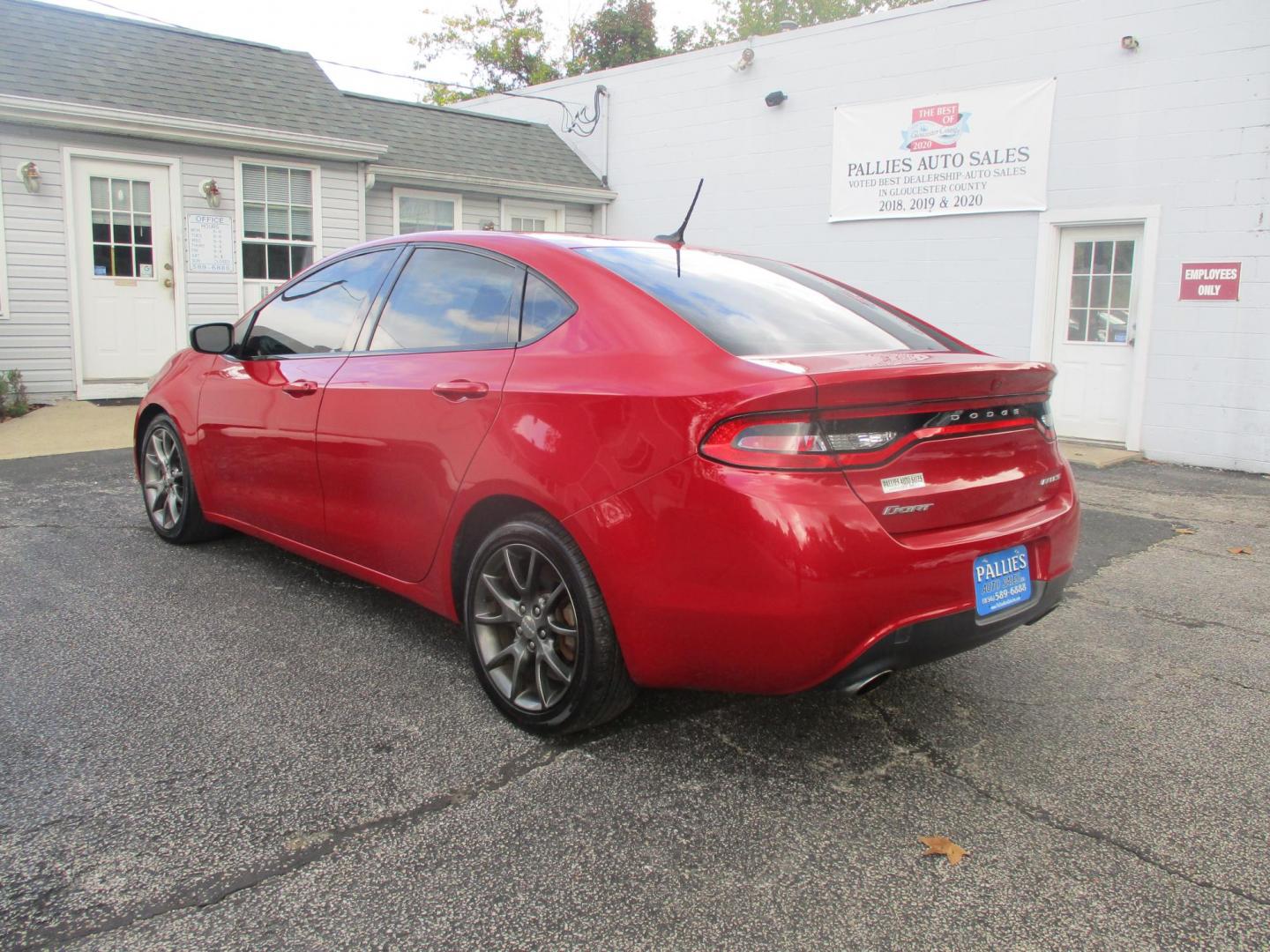 2013 RED Dodge Dart SXT (1C3CDFBA6DD) with an 2.0L L4 DOHC 16V TURBO engine, located at 540a Delsea Drive, Sewell, NJ, 08080, (856) 589-6888, 39.752560, -75.111206 - Photo#2