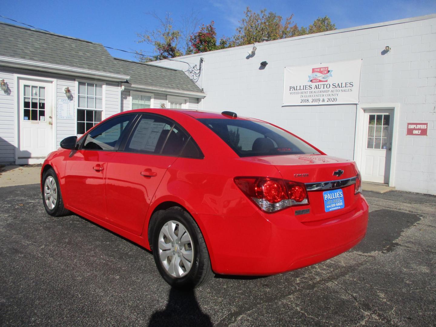 2015 RED Chevrolet Cruze LS Auto (1G1PA5SH8F7) with an 1.8L L4 DOHC 16V FFV engine, 6-Speed Automatic transmission, located at 540a Delsea Drive, Sewell, NJ, 08080, (856) 589-6888, 39.752560, -75.111206 - Photo#5