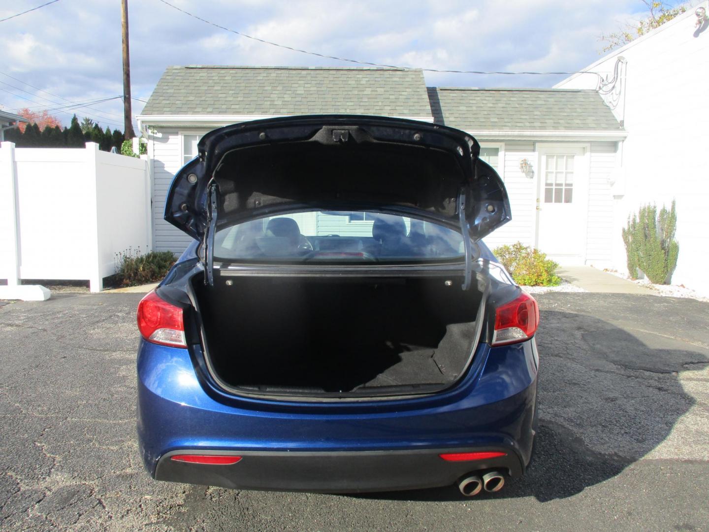 2013 BLUE Hyundai Elantra GS Coupe A/T (KMHDH6AE8DU) with an 1.8L L4 DOHC 16V engine, 6-Speed Automatic transmission, located at 540a Delsea Drive, Sewell, NJ, 08080, (856) 589-6888, 39.752560, -75.111206 - Photo#30