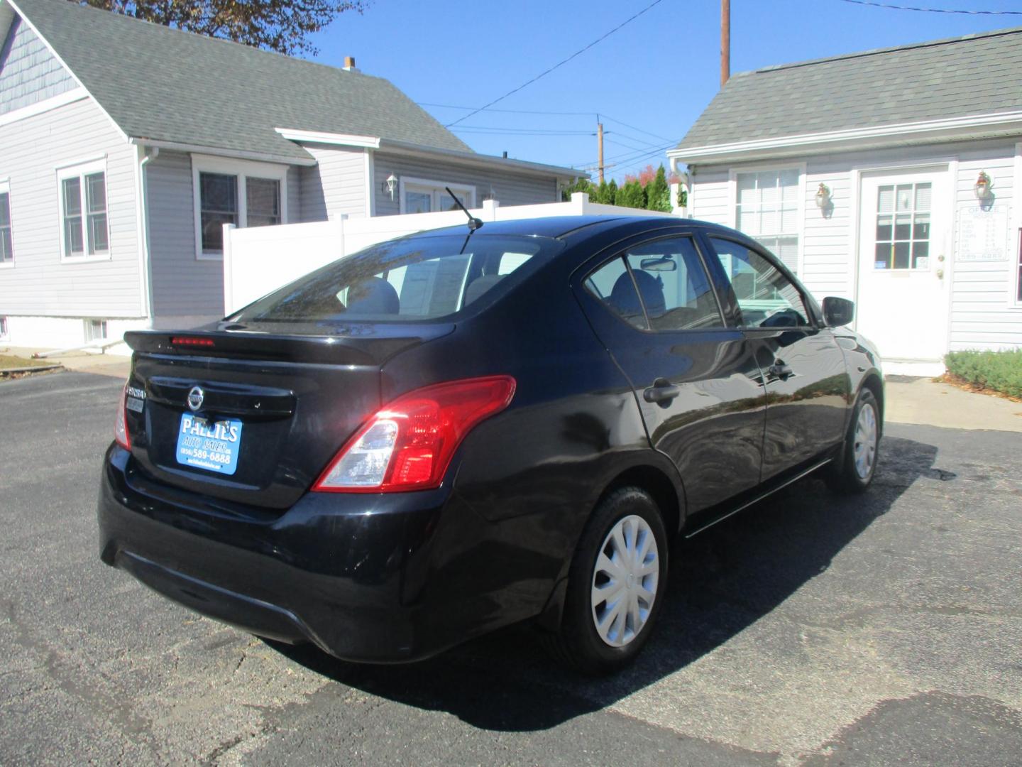 2017 BLACK Nissan Versa 1.6 S 4A (3N1CN7AP9HL) with an 1.6L L4 DOHC 16V engine, 4A transmission, located at 540a Delsea Drive, Sewell, NJ, 08080, (856) 589-6888, 39.752560, -75.111206 - Photo#7