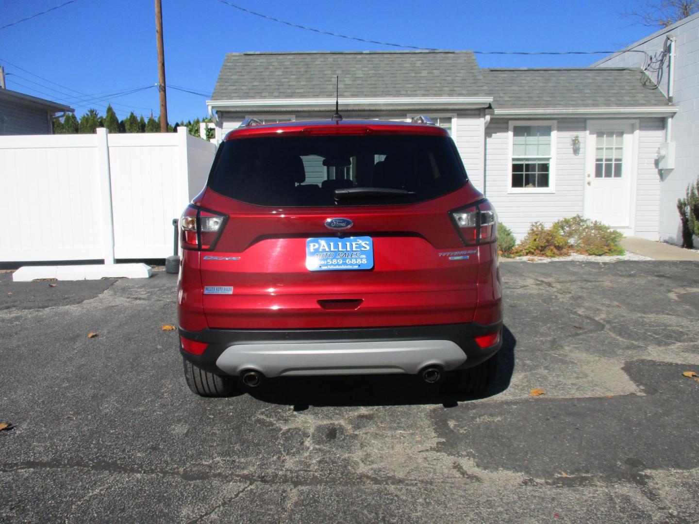 2017 RED Ford Escape Titanium 4WD (1FMCU9JD9HU) with an 1.5L L4 DOHC 16V engine, 6A transmission, located at 540a Delsea Drive, Sewell, NJ, 08080, (856) 589-6888, 39.752560, -75.111206 - Photo#2