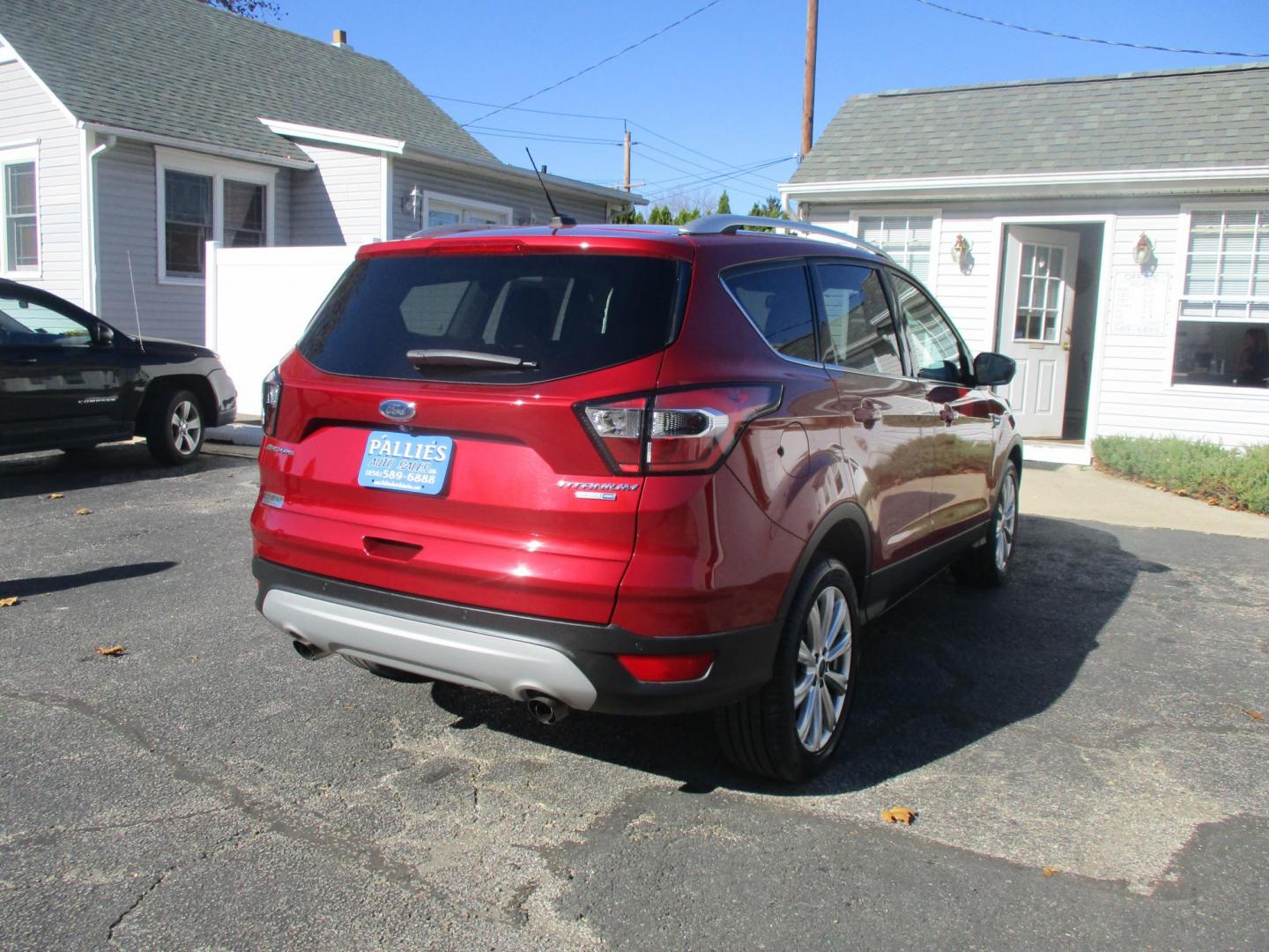 2017 RED Ford Escape Titanium 4WD (1FMCU9JD9HU) with an 1.5L L4 DOHC 16V engine, 6A transmission, located at 540a Delsea Drive, Sewell, NJ, 08080, (856) 589-6888, 39.752560, -75.111206 - Photo#3