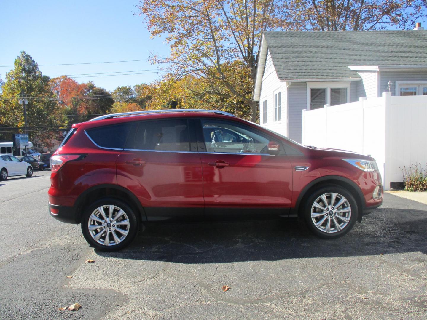 2017 RED Ford Escape Titanium 4WD (1FMCU9JD9HU) with an 1.5L L4 DOHC 16V engine, 6A transmission, located at 540a Delsea Drive, Sewell, NJ, 08080, (856) 589-6888, 39.752560, -75.111206 - Photo#4