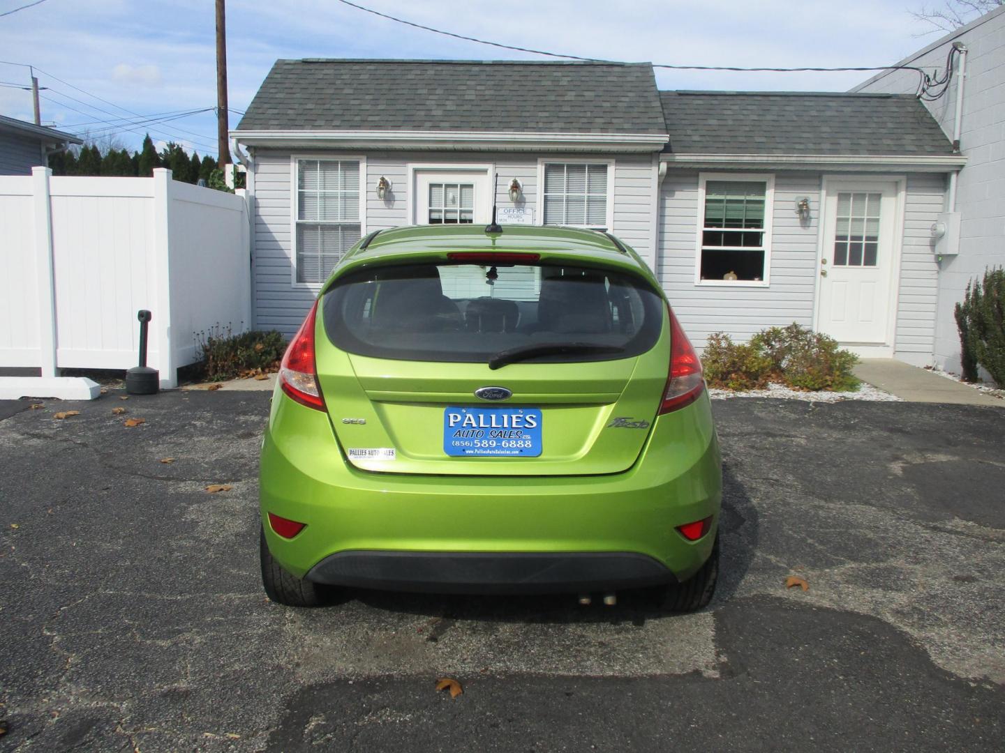 2011 GREEN Ford Fiesta SES Hatchback (3FADP4FJ9BM) with an 1.6L L4 DOHC 16V engine, located at 540a Delsea Drive, Sewell, NJ, 08080, (856) 589-6888, 39.752560, -75.111206 - Photo#6