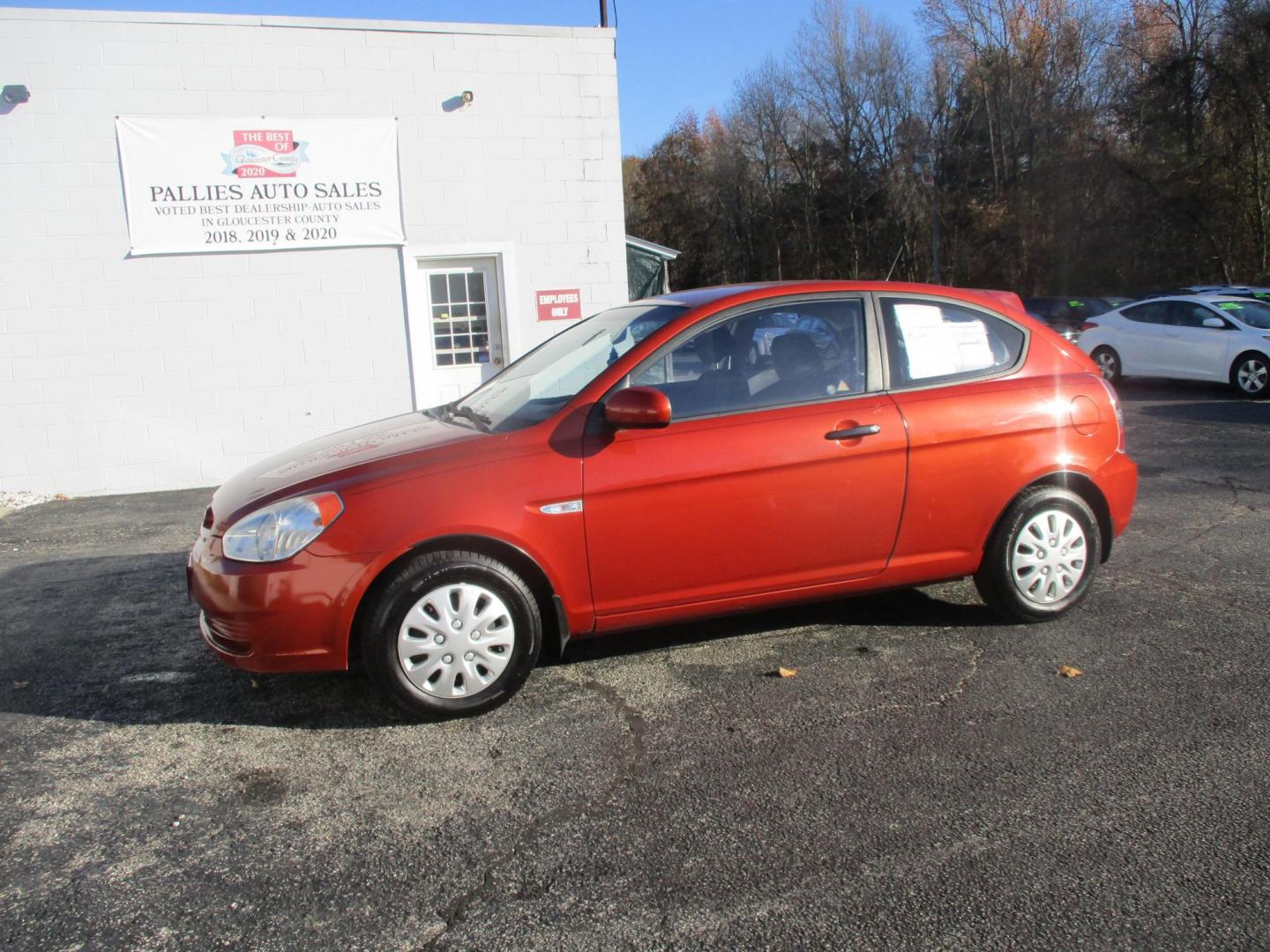 2010 ORANGE Hyundai Accent Blue GS 3-Door (KMHCM3AC7AU) with an 1.6L L4 DOHC 16V engine, located at 540a Delsea Drive, Sewell, NJ, 08080, (856) 589-6888, 39.752560, -75.111206 - Photo#1