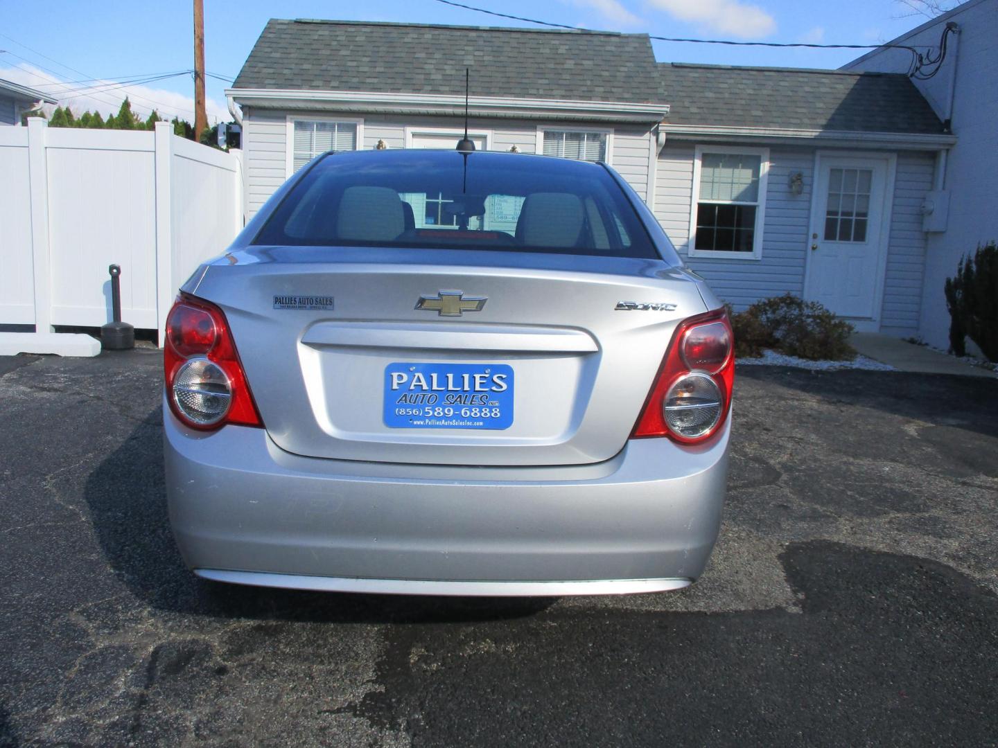 2015 SILVER Chevrolet Sonic LS Auto Sedan (1G1JA5SH7F4) with an 1.8L L4 DOHC 24V engine, 6-Speed Automatic transmission, located at 540a Delsea Drive, Sewell, NJ, 08080, (856) 589-6888, 39.752560, -75.111206 - Photo#5