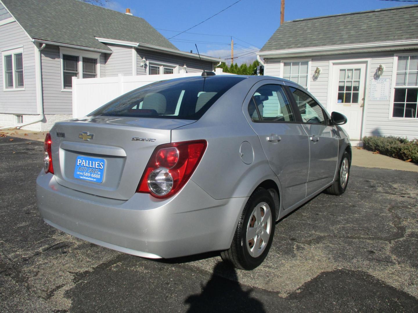 2015 SILVER Chevrolet Sonic LS Auto Sedan (1G1JA5SH7F4) with an 1.8L L4 DOHC 24V engine, 6-Speed Automatic transmission, located at 540a Delsea Drive, Sewell, NJ, 08080, (856) 589-6888, 39.752560, -75.111206 - Photo#7