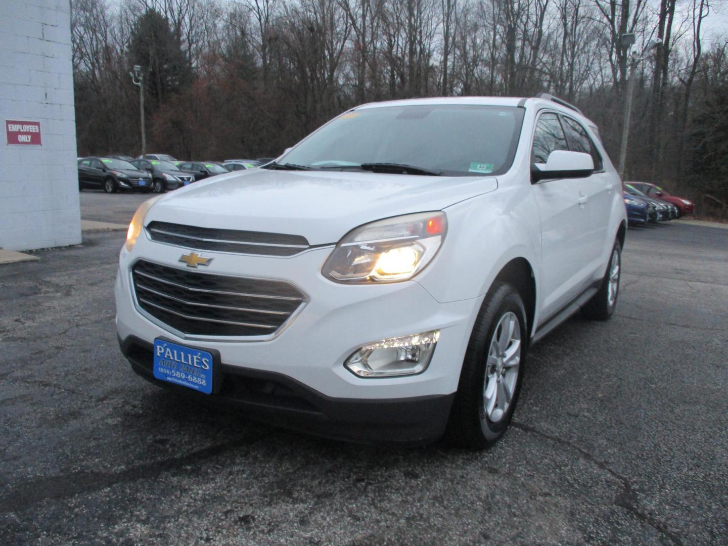 2017 WHITE Chevrolet Equinox LT 2WD (2GNALCEK3H1) with an 2.4L L4 DOHC 16V FFV engine, 6A transmission, located at 540a Delsea Drive, Sewell, NJ, 08080, (856) 589-6888, 39.752560, -75.111206 - Photo#0