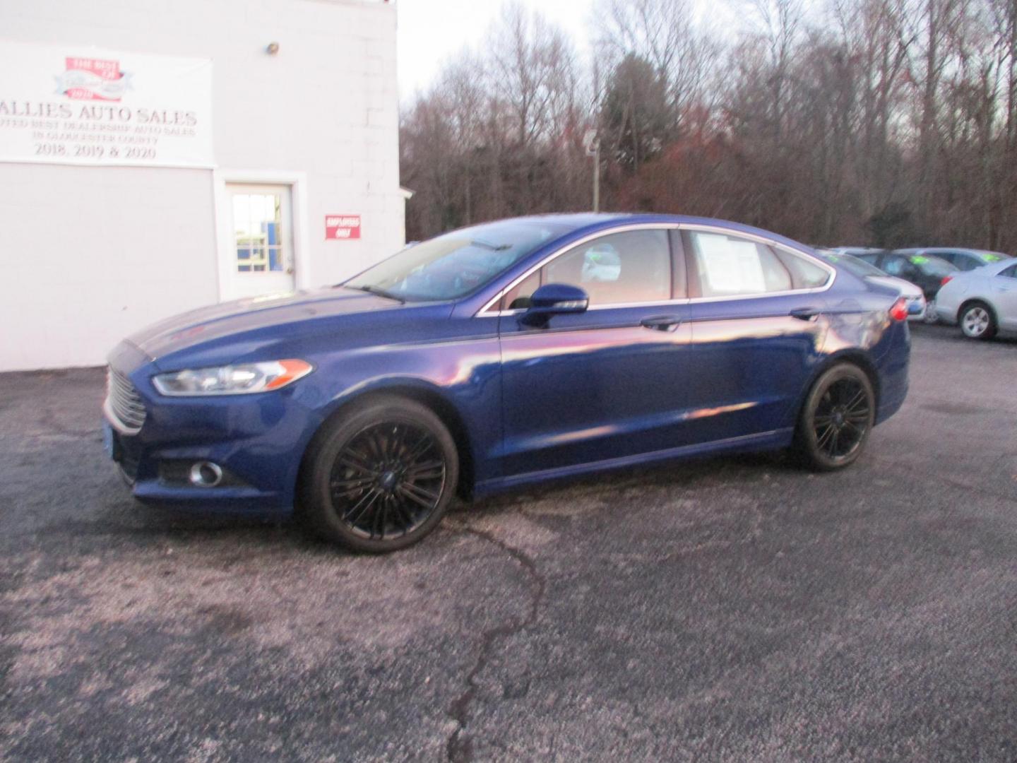 2014 BLUE Ford Fusion SE (3FA6P0HD9ER) with an 1.5L L4 DOHC 16V engine, located at 540a Delsea Drive, Sewell, NJ, 08080, (856) 589-6888, 39.752560, -75.111206 - Photo#2