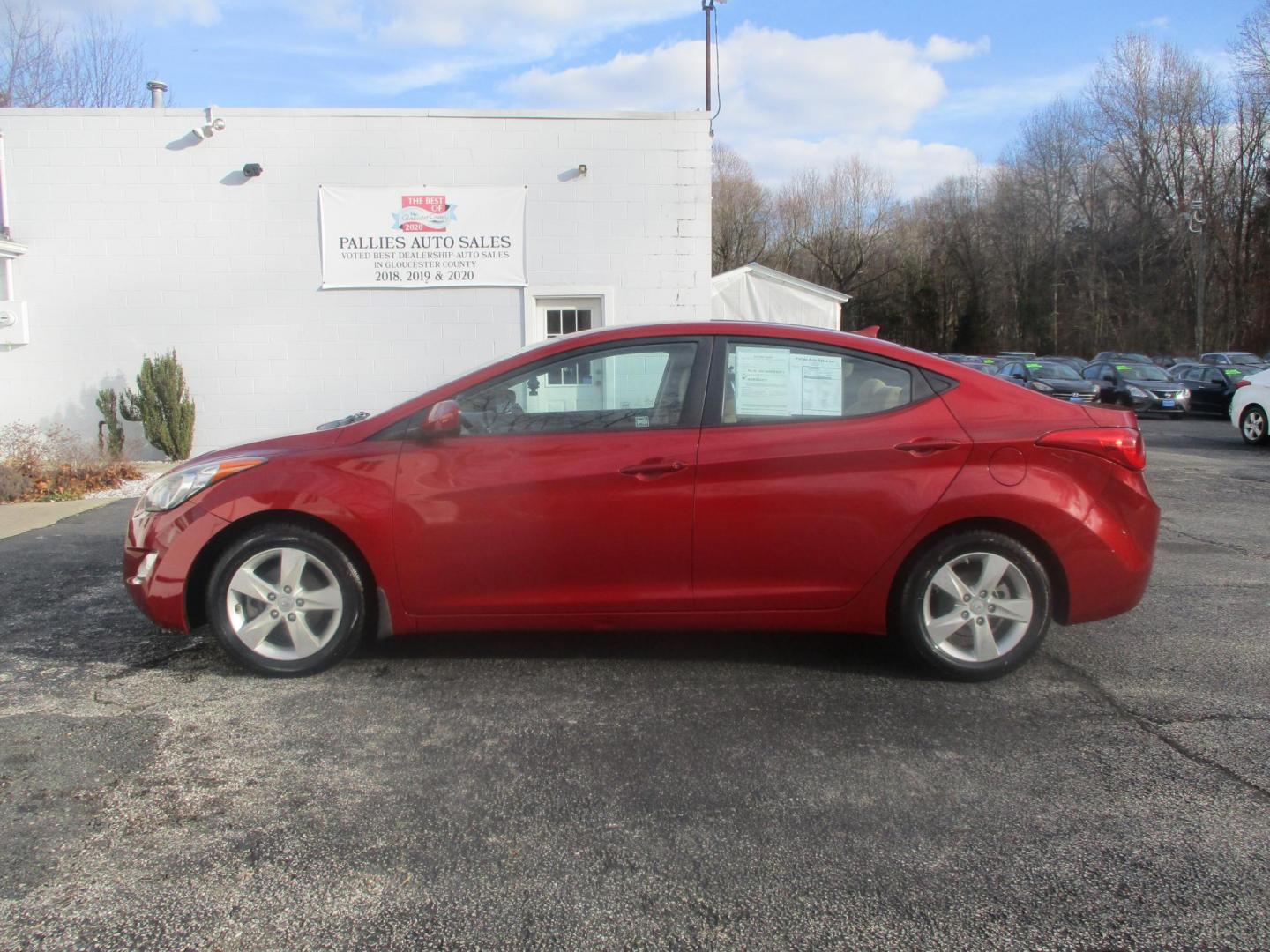 2013 RED Hyundai Elantra GLS A/T (KMHDH4AE0DU) with an 1.8L L4 DOHC 16V engine, 6-Speed Automatic transmission, located at 540a Delsea Drive, Sewell, NJ, 08080, (856) 589-6888, 39.752560, -75.111206 - Photo#0