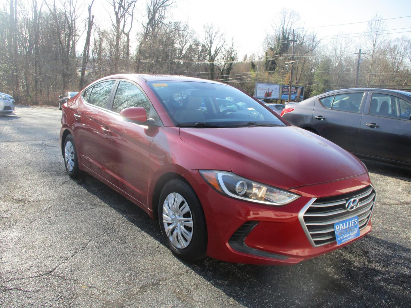 2017 RED Hyundai Elantra SE 6AT (KMHD74LF8HU) with an 1.8L L4 DOHC 16V engine, 6A transmission, located at 540a Delsea Drive, Sewell, NJ, 08080, (856) 589-6888, 39.752560, -75.111206 - Photo#8