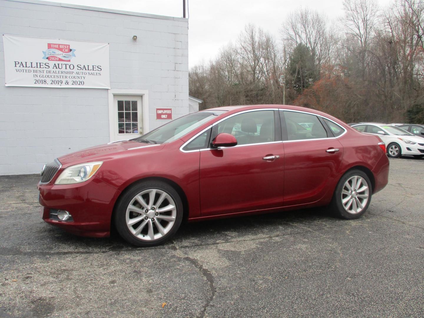 2012 RED Buick Verano Leather (1G4PS5SK3C4) with an 2.4L L4 DOHC 16V FFV engine, 6-Speed Automatic transmission, located at 540a Delsea Drive, Sewell, NJ, 08080, (856) 589-6888, 39.752560, -75.111206 - Photo#1