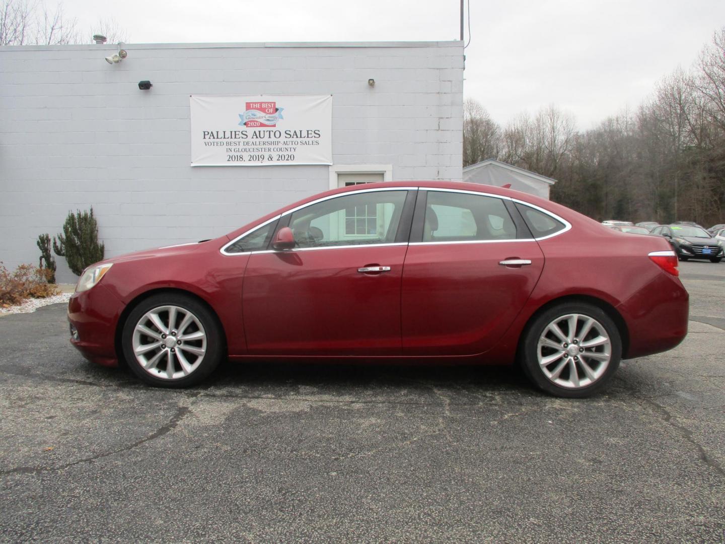 2012 RED Buick Verano Leather (1G4PS5SK3C4) with an 2.4L L4 DOHC 16V FFV engine, 6-Speed Automatic transmission, located at 540a Delsea Drive, Sewell, NJ, 08080, (856) 589-6888, 39.752560, -75.111206 - Photo#2