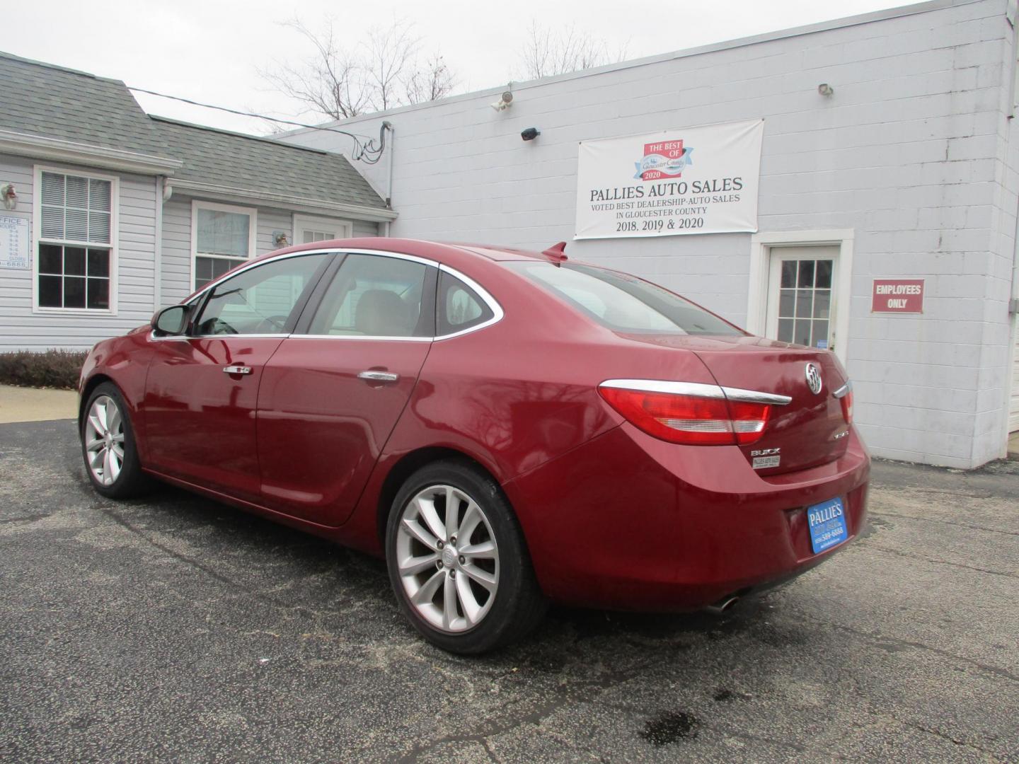 2012 RED Buick Verano Leather (1G4PS5SK3C4) with an 2.4L L4 DOHC 16V FFV engine, 6-Speed Automatic transmission, located at 540a Delsea Drive, Sewell, NJ, 08080, (856) 589-6888, 39.752560, -75.111206 - Photo#3