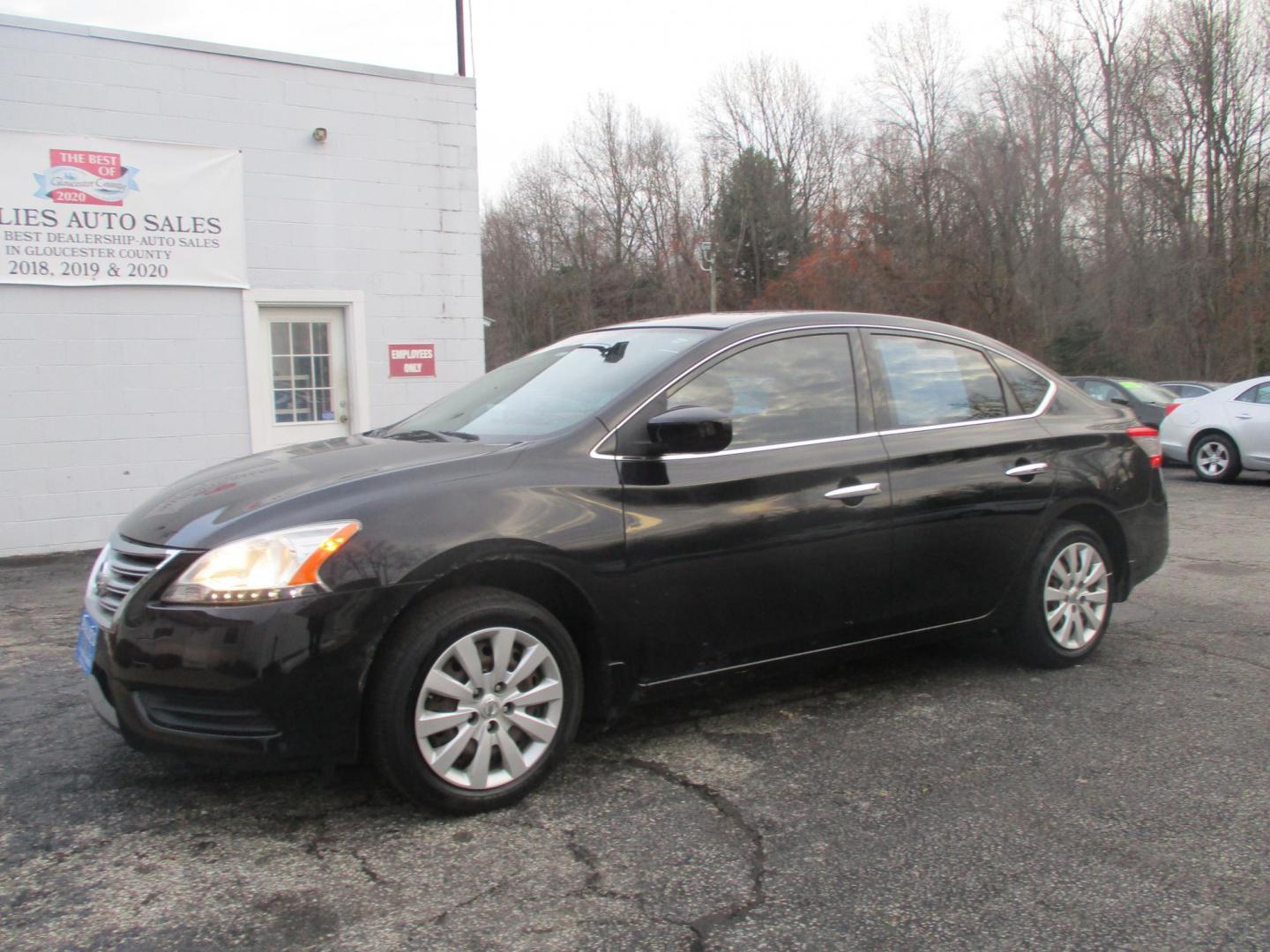 2015 BLACK Nissan Sentra S 6MT (3N1AB7AP0FY) with an 1.8L L4 SFI DOHC 16V engine, 6-Speed Manual transmission, located at 540a Delsea Drive, Sewell, NJ, 08080, (856) 589-6888, 39.752560, -75.111206 - Photo#1