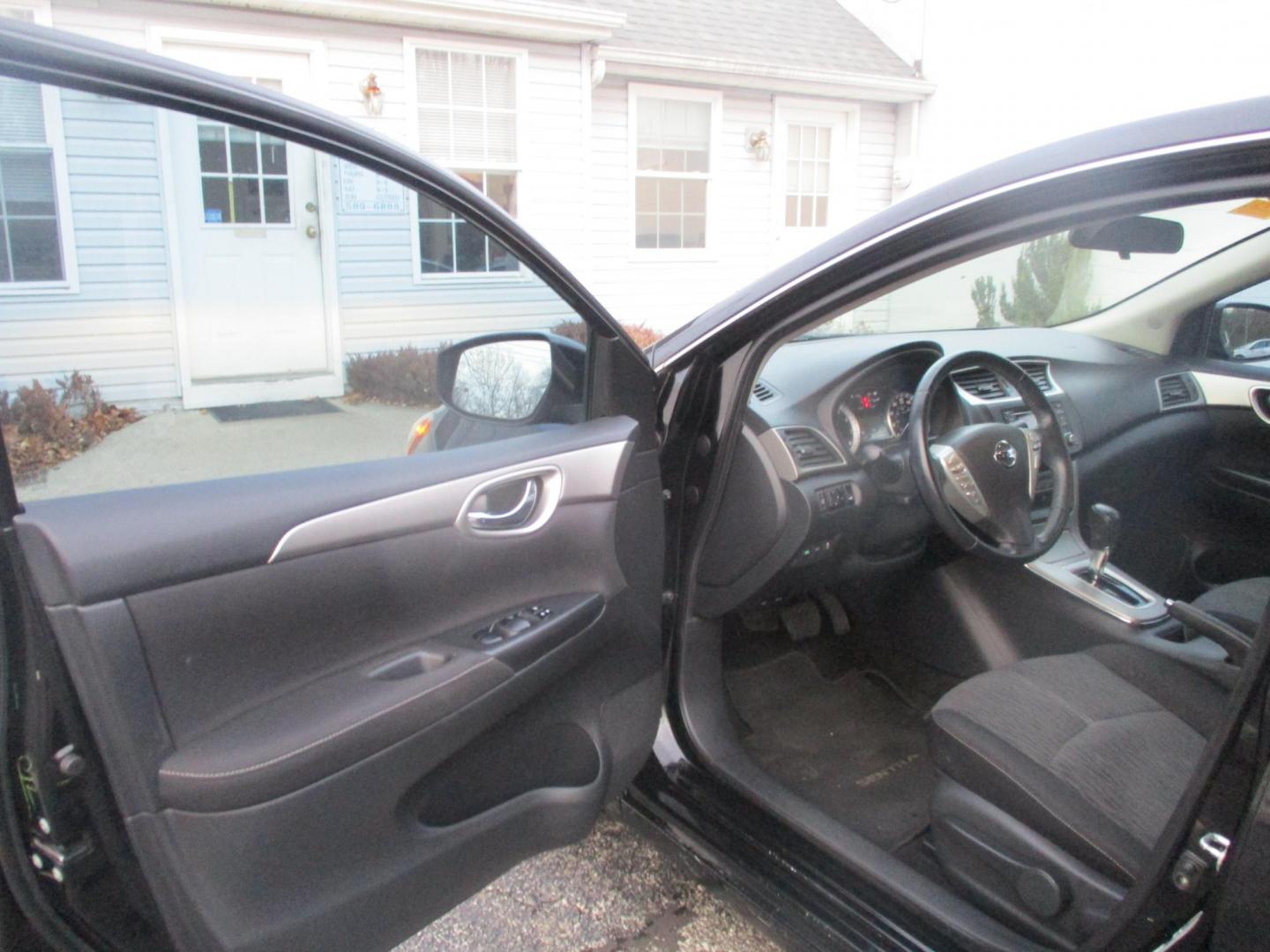 2015 BLACK Nissan Sentra S 6MT (3N1AB7AP0FY) with an 1.8L L4 SFI DOHC 16V engine, 6-Speed Manual transmission, located at 540a Delsea Drive, Sewell, NJ, 08080, (856) 589-6888, 39.752560, -75.111206 - Photo#13