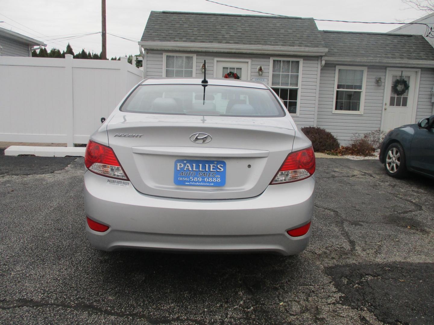 2013 GRAY Hyundai Accent GLS 4-Door (KMHCT4AE8DU) with an 1.6L L4 DOHC 16V engine, located at 540a Delsea Drive, Sewell, NJ, 08080, (856) 589-6888, 39.752560, -75.111206 - Photo#4