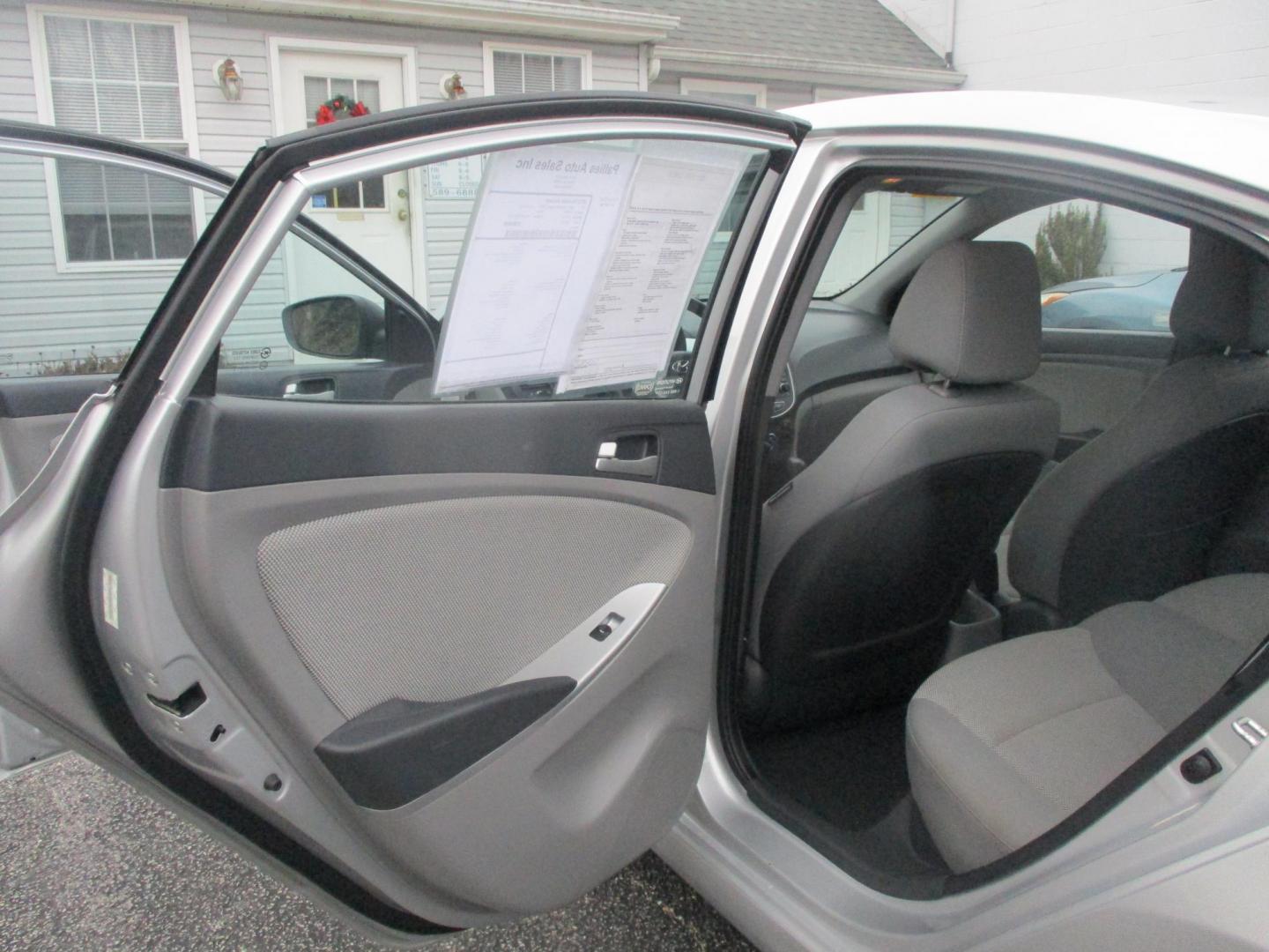 2013 GRAY Hyundai Accent GLS 4-Door (KMHCT4AE8DU) with an 1.6L L4 DOHC 16V engine, located at 540a Delsea Drive, Sewell, NJ, 08080, (856) 589-6888, 39.752560, -75.111206 - Photo#16